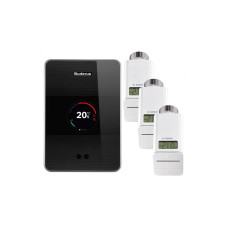 TC 100.2 Set/ Кімнатний термостат Logamatic (чорний) в комплекті з термостатом радіатора (3 шт.)